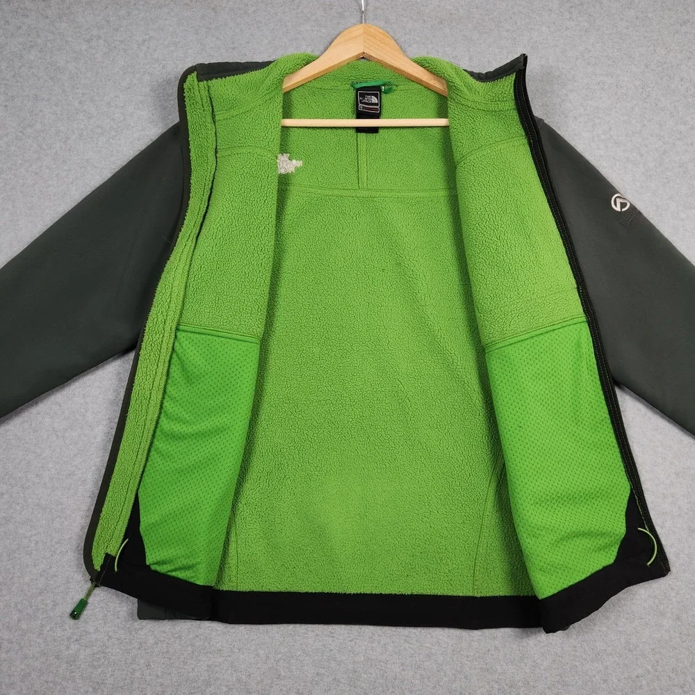 The North Face Softshell Jacket Mens Small Green Apex Risor Summit Series Lined